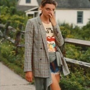 Anthropologie Plaid Blazer